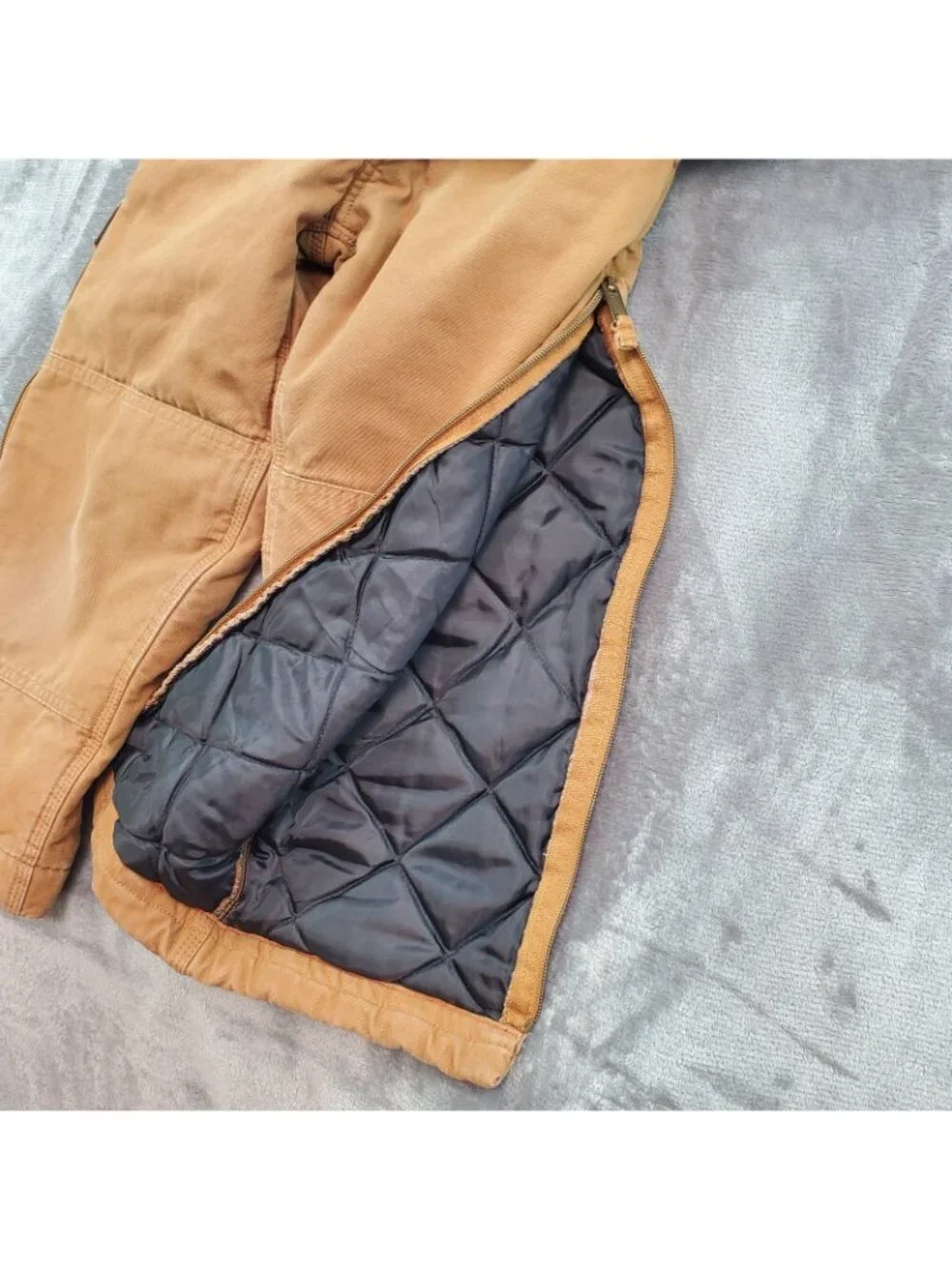 WALLS Tough Wear Kids Grow System Insulated Bib Overalls Youth M & L? Jean Denim